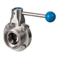 Vannes à  papillon taraudées