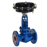 Robinets à soupape à soufflet de régulation pneumatique