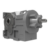 Réducteur d'angle avec arbre creux