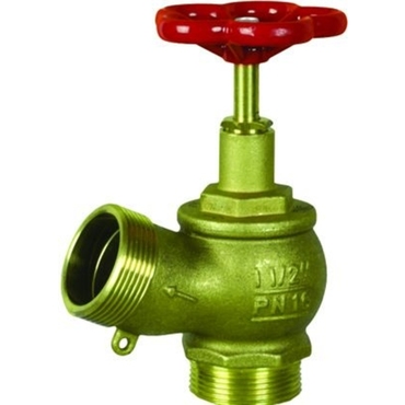 Fire fighting valve Type: 906 Brass Inclined External thread (BSPP)