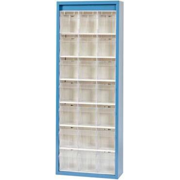 Magazine cabinet for small parts, with 21 containers, size 3