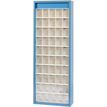 Magazine cabinet for small parts, with 50 containers, size 5