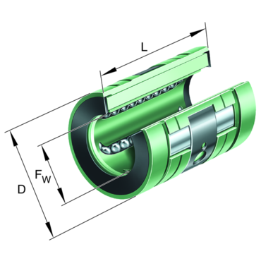 INA Linear ball bushing Open With sealing Series: KNO..PP