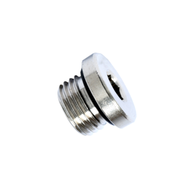 Inbus Plug FLEXION Plug inbus binnenzeskant + o-ring, messing vernikkeld