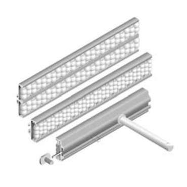 System Plast Guide Rails SYSTEM PLAST Guide à rouleaux SPEEDRAIL™ en aluminium