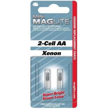 MagLite LM2A001 Mini Mag AA Xenon Bright FLASHLIGHT REPLACEMENT BULBS Lamps 2pk! 
