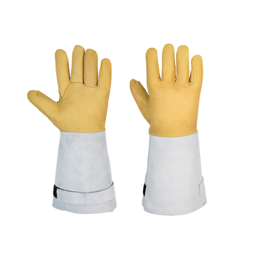 10 1 Paar Honeywell Cryogenic Rindsleder Arbeit Handschuhe korn 40cm Leder Gr 