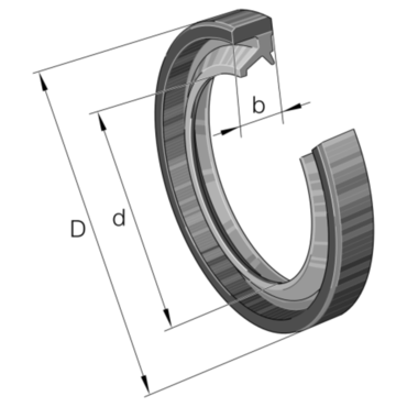 Ina Bague D Etancheite A Double Levre Sd50x58x4 A