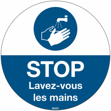 brady pictogram for floor marking laver vous les mains eriks