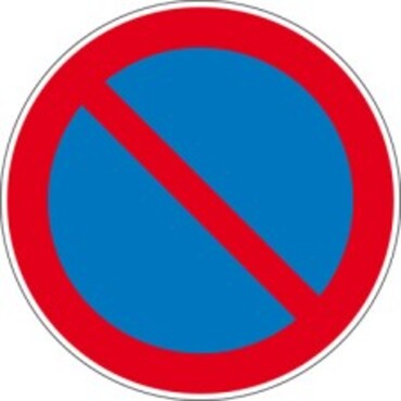 BRADY Pictogram 227 - round - “Limited stopping prohibition”