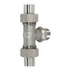 Level gauge spacer fig. 576TU stainless steel/FPM PN10 1/2" BSPP