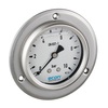 Rohrfedermanometer Type 1415C Anschluss rückseitig Messing Vorflansch
