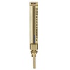 Glasthermometer Fig. 1647 Aluminium großes Modell