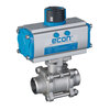 Ball valve Type: 7644ED Stainless steel Pneumatic operated Double acting Butt weld B16.25 S40 1000 PSI WOG