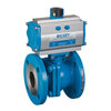 Ball valve Type: 7249ED Steel Fire safe Pneumatic operated Double acting Flange PN16/40
