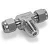 Compression fitting Let-lok Tee to external thread NPT 772L