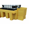 IBC Spill Pallet dispensing tray for use BB1 Yellow