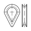 DIN6899 Thimble, steel, zinc plated