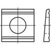 DIN434 Vierkante hellingsplaat voor U-profiel (8%) Staal thermisch verzinkt