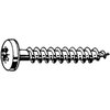 Cross recessed raised cheese head screw for chipboard Pozidriv Steel zinc plated