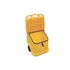 Coffre mobile PE pour sel - 75l - jaune