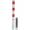 Potelet de blocage amovible rouge/blanc 70 x 70 mm x L 1 300 mm