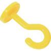 Crochet coulissant en plastique, jaune