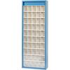Transparant-systeemkast RAL 5007 50 bakjes