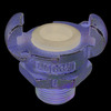 Koppeling gietijzer type KASS - met safety clip - buitendraad