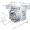 Linear ball bushing unit Closed With sealing Series: KGB-PP-AS