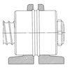 Pair Plummer Flanges for BSFB