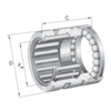 Combined Needle roller/Axial ball bearing without inner ring Single direction With cover Series: NX..-Z