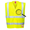 Hi-Vis Vest Antistatisch en vlamvertragend Geel type FR71