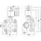 Magneetafsluiter 2/2 fig. 32207 serie 210 messing binnendraad