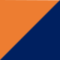 Orange / Navy blue
