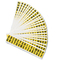 Lettre noir sur jaune "A-Z" 22x57mm (lxH) 10/feuille 3440 Nylon repositionables